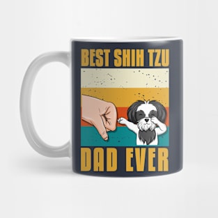 best shih tzu dad ever gift idea present Mug